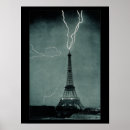 Search for lightning strikes posters Eiffel tower