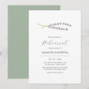 Search for lavender rehearsal dinner invitations Floral