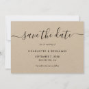 Search for kraft paper save the dates Minimalist