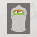 Search for trashed postcards Oscar the grouch