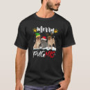 Search for pug mens tshirts Santa