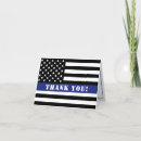 Search for law enforcement thank you cards Thin blue line