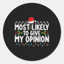 Search for opinion stickers Santa