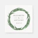 Search for greenery wedding napkins Trendy