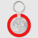Search for photo frame rounded key rings Red