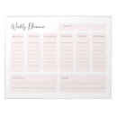 Search for weekly schedule notepads Elegant