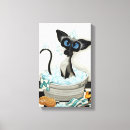 Search for cat bath art Siamese