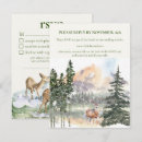 Search for mountain wedding announcement cards Watercolor