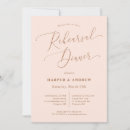 Search for blush pink rehearsal dinner invitations Calligraphy