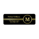 Search for gold logo return address labels Design
