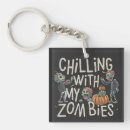 Search for zombie humour key rings Halloween