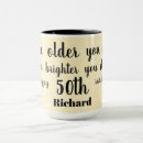 Search for humorous birthday mugs Unique