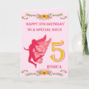 Search for special niece birthday cards Pink