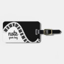 Search for music luggage tags Funny