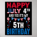 Search for 4th birthday posters United states of america