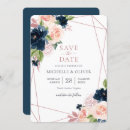 Search for navy blush save the dates Flowers