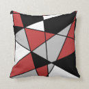 Search for red white grey cushions Geometric pattern