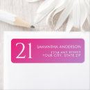 Search for girly pink return address labels Contemporary