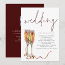 Search for champagne flute wedding invitations Modern