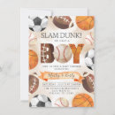 Search for balls 4x6 invitations Boy
