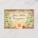 Search for vacation rental business cards Floral