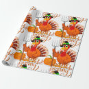 Search for thanksgiving turkey wrapping paper Pumpkin