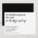 Search for proposal wedding invitations Modern