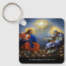 Search for peace square key rings Spiritual