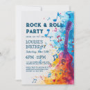 Search for player birthday invitations Rock and roll