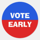 Search for blue and red stickers Political