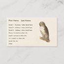 Search for owl business cards Picture