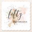 Search for fabulous 50th birthday party coasters Girly