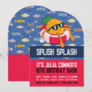 Search for pineapple pool party invitations Splish splash
