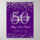 Search for purple 50th birthday party decor Welcome