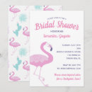 Search for pink flamingo bridal shower invitations Summer