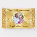 Search for anniversary wedding banners 50th