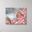 Search for cardinal canvas prints Winter