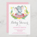 Search for pink and grey elephant baby shower invitations Cute