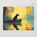 Search for canoeing postcards Dog