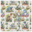 Search for dinosaur fabric Watercolor
