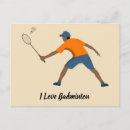 Search for racquets postcards Shuttlecock