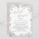 Search for winter wonderland bridal shower invitations Snowflake