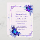 Search for purple and blue wedding invitations Unique