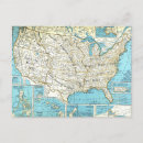 Search for vintage usa map postcards United states of america