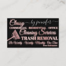 Search for trash business cards Black