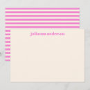 Search for pink stripes note cards Modern