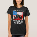 Search for because of the brave tshirts Free