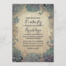 Search for succulent plant wedding invitations Rustic
