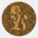 Search for gold r monogram stickers Elegant
