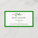 Search for garden maintenance business cards Yard work